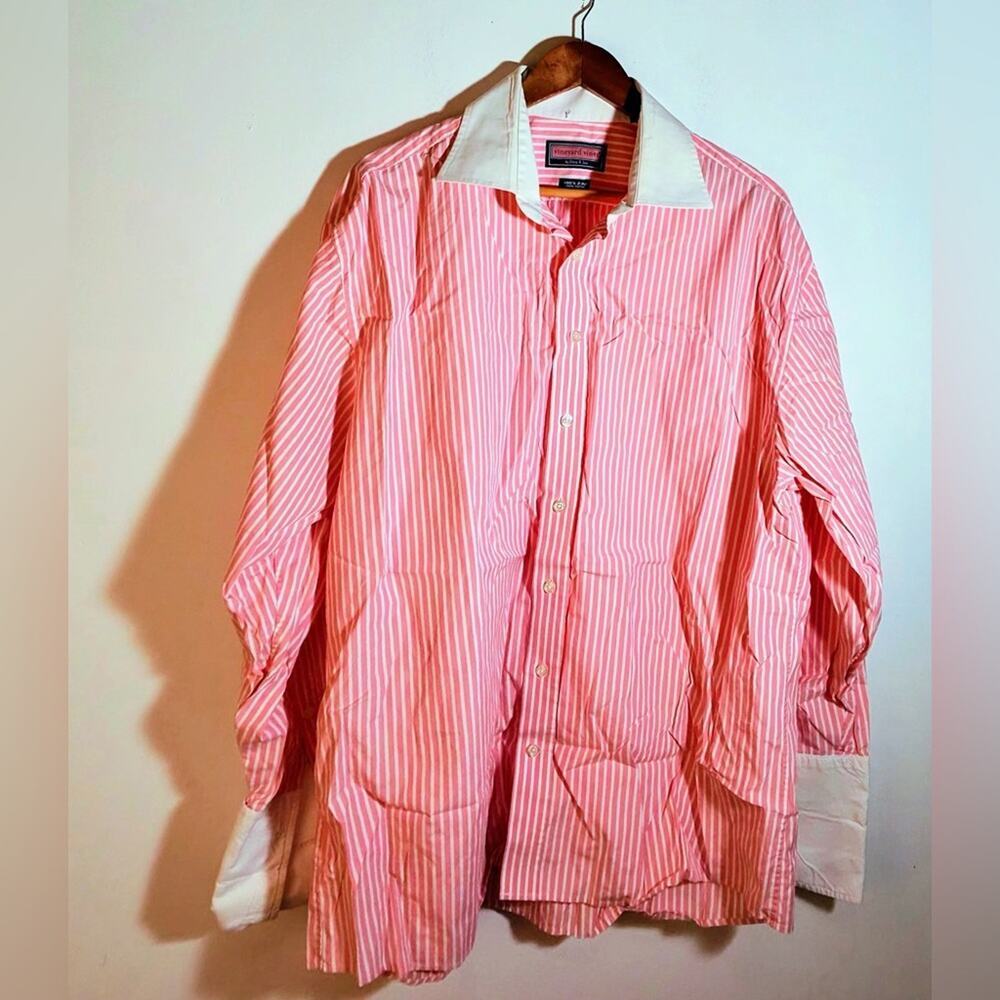 Vineyard Vines Pink and White Striped Shirt